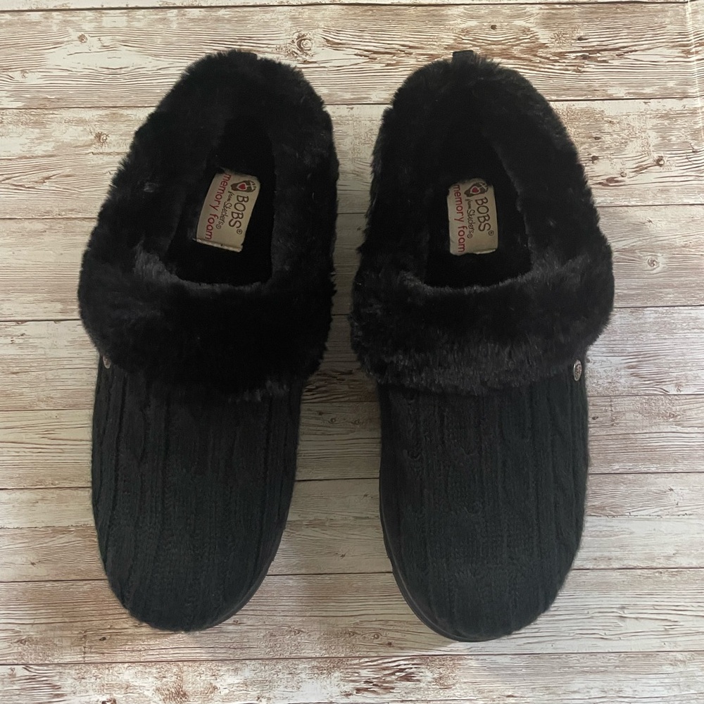 NWOT Skechers Women's Ice Angel Slipper Shoes Black 9 - Picture 8 of 16